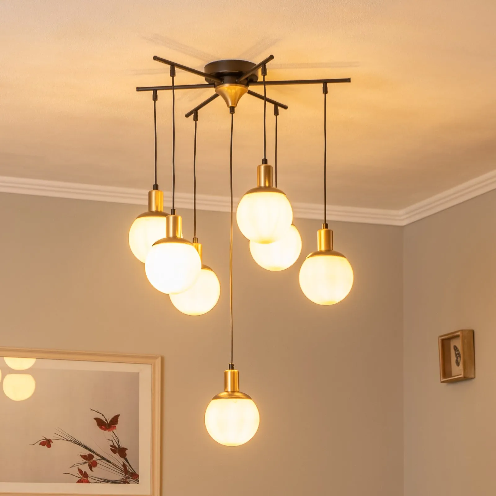 Lampada a sospensione AV-1838-7BSY, 7 luci