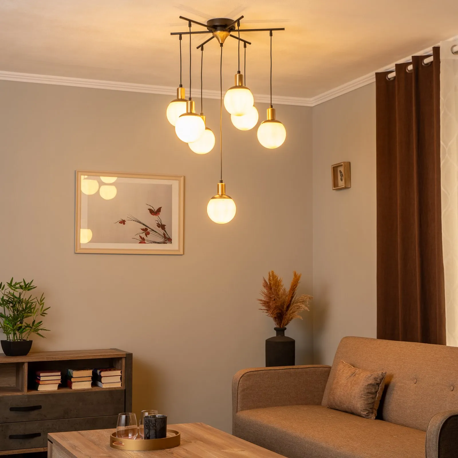 Lampada a sospensione AV-1838-7BSY, 7 luci