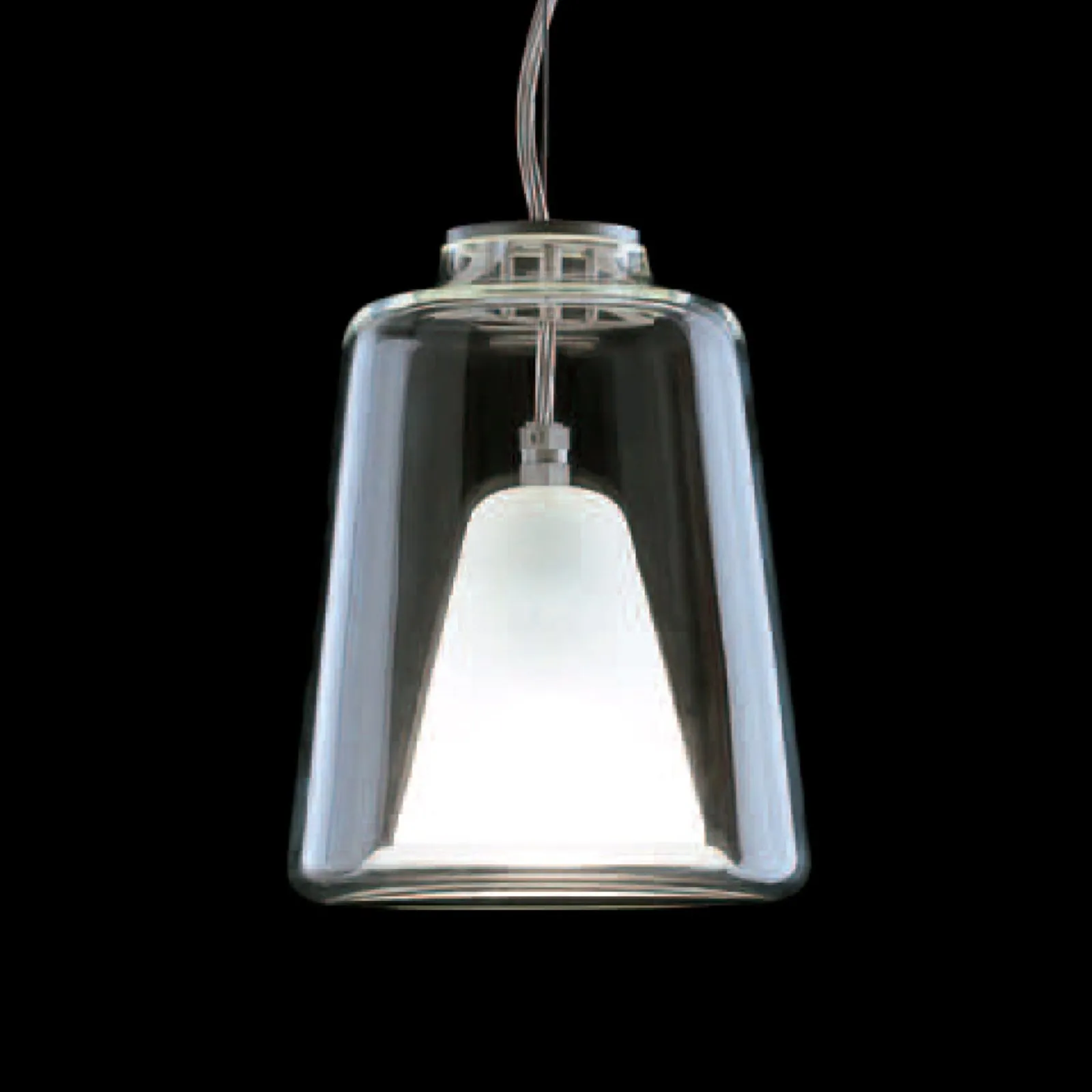 Lampada a sospensione Lanterna in vetro di murano