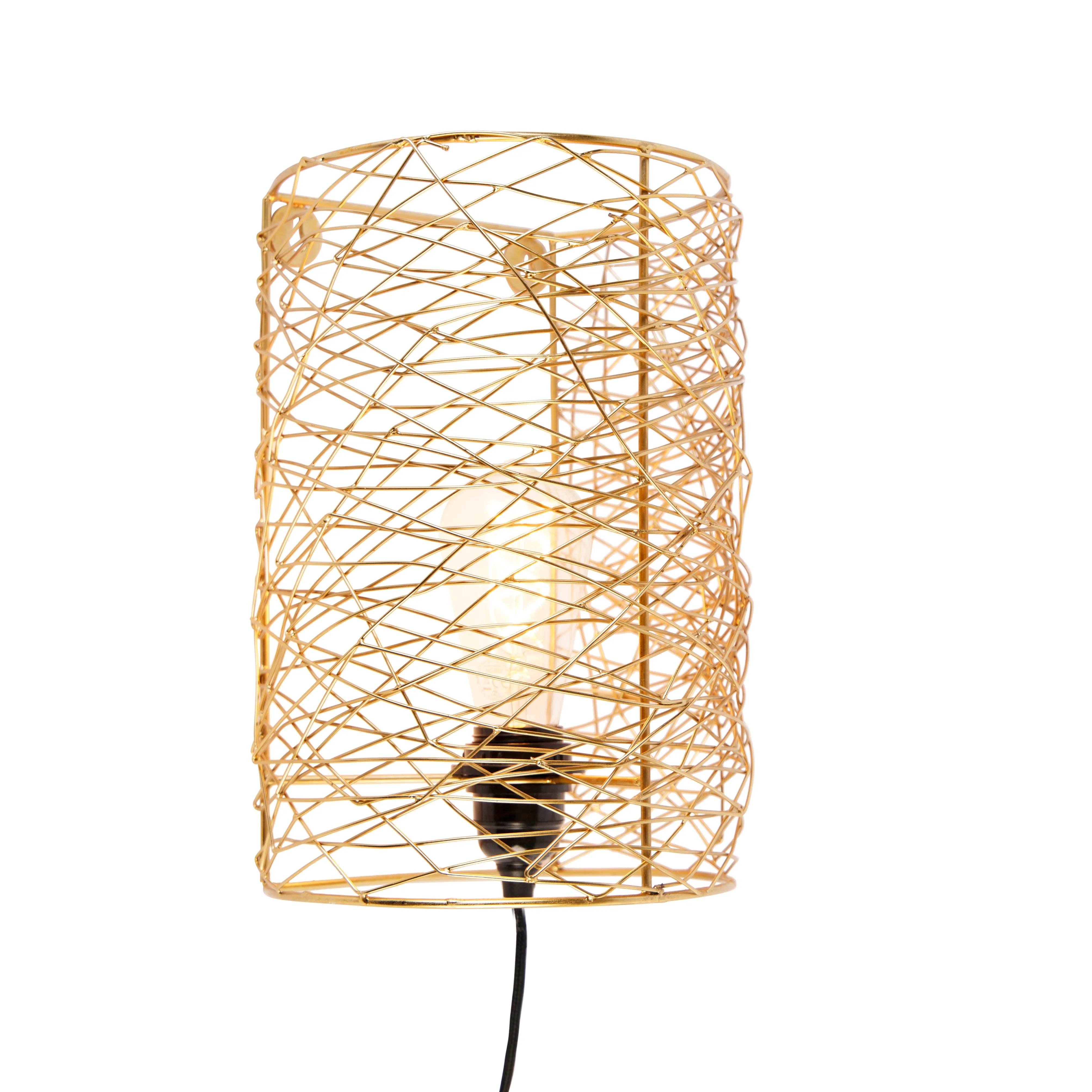 Lampada da parete design oro - Sarella