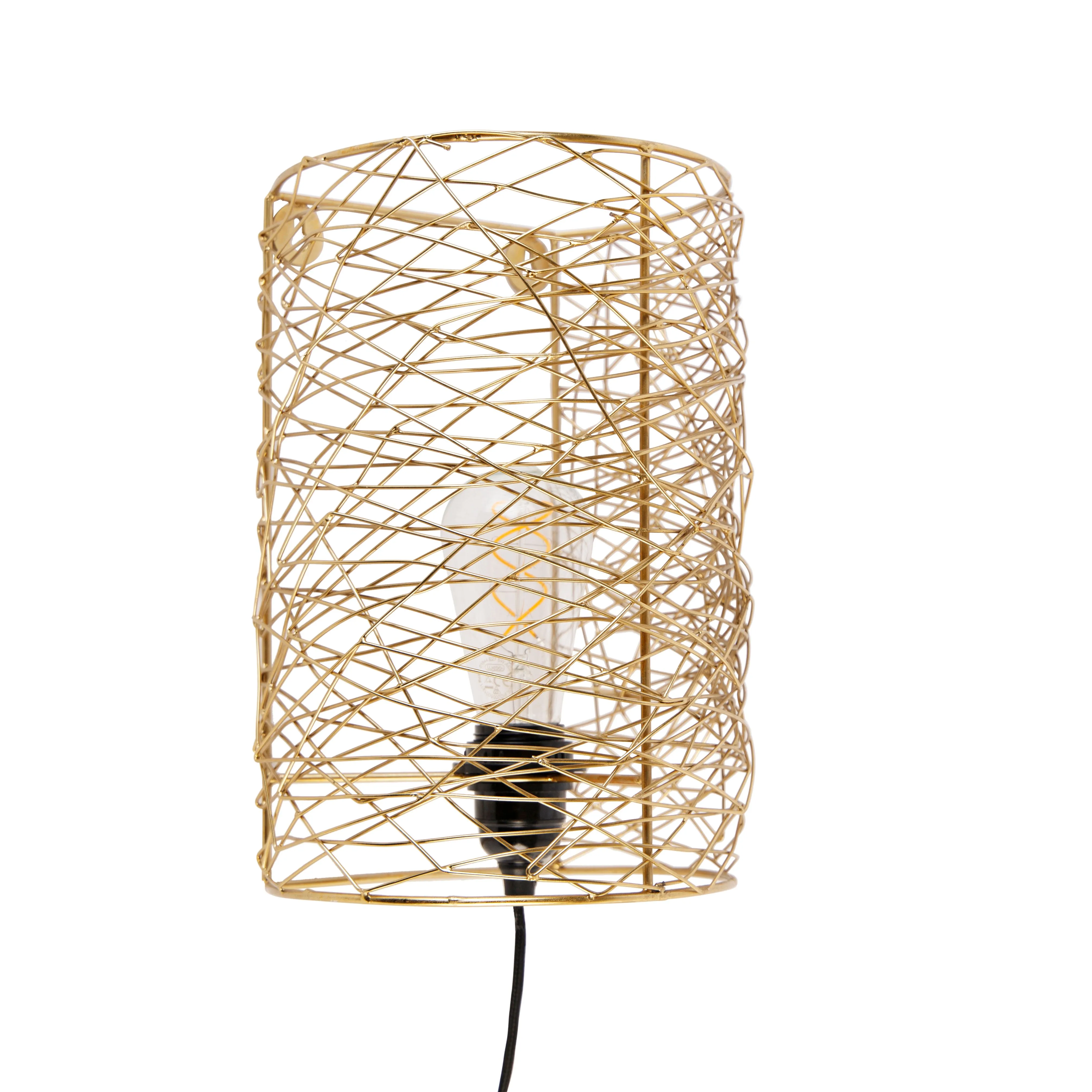 Lampada da parete design oro - Sarella