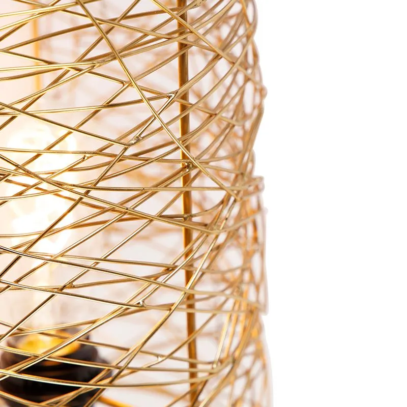 Lampada da parete design oro - Sarella