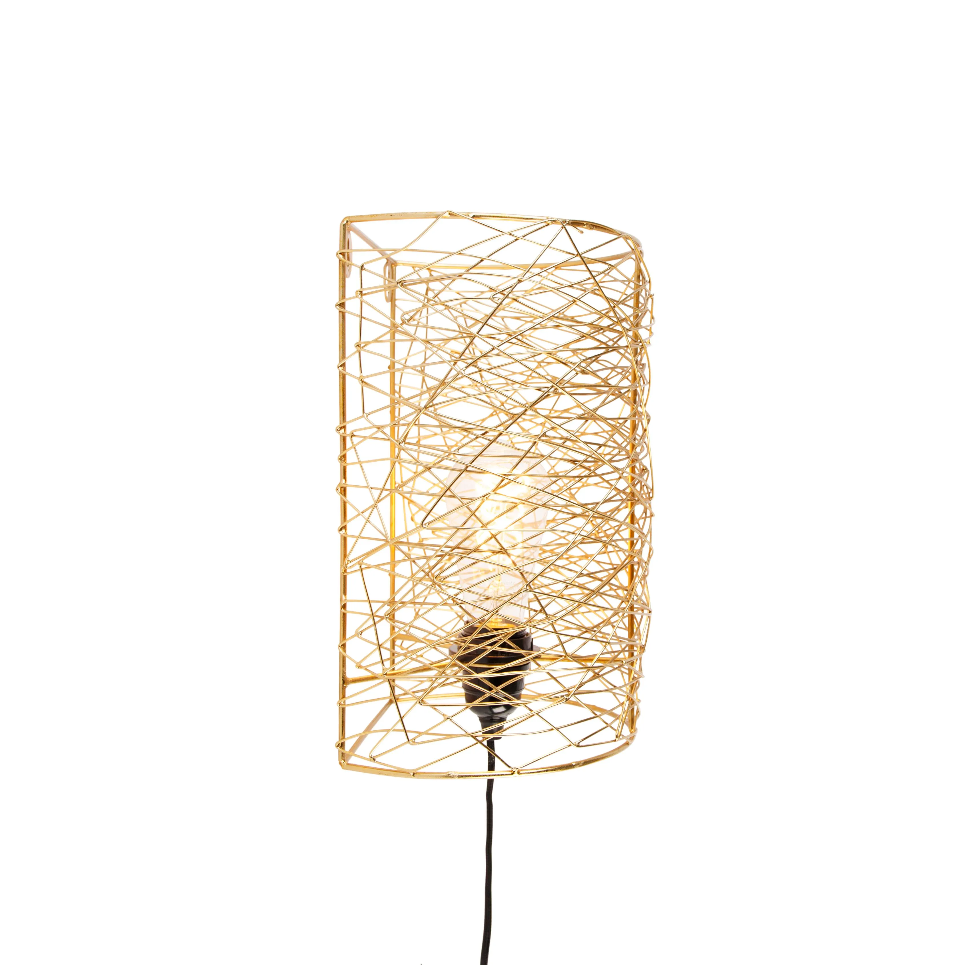 Lampada da parete design oro - Sarella