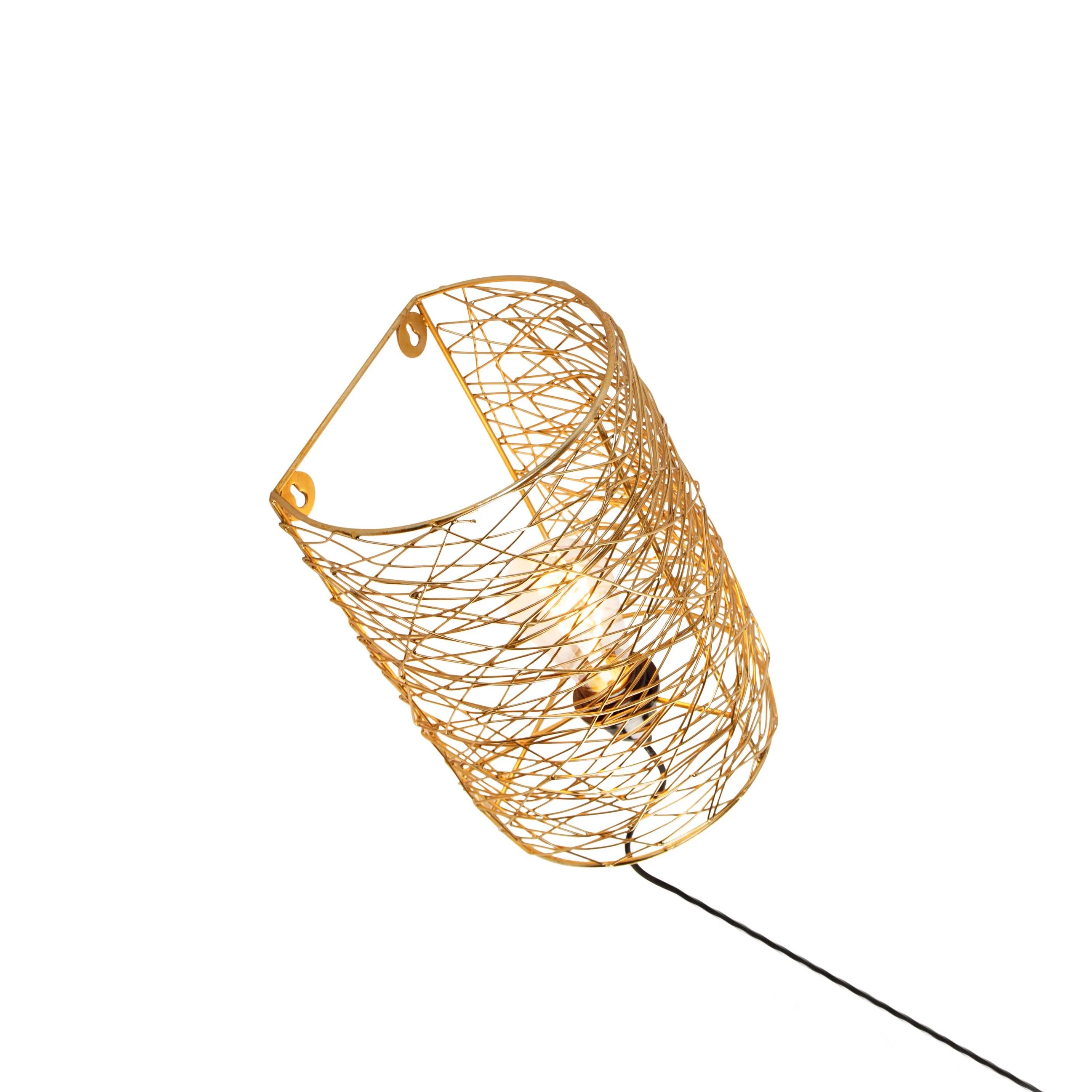 Lampada da parete design oro - Sarella