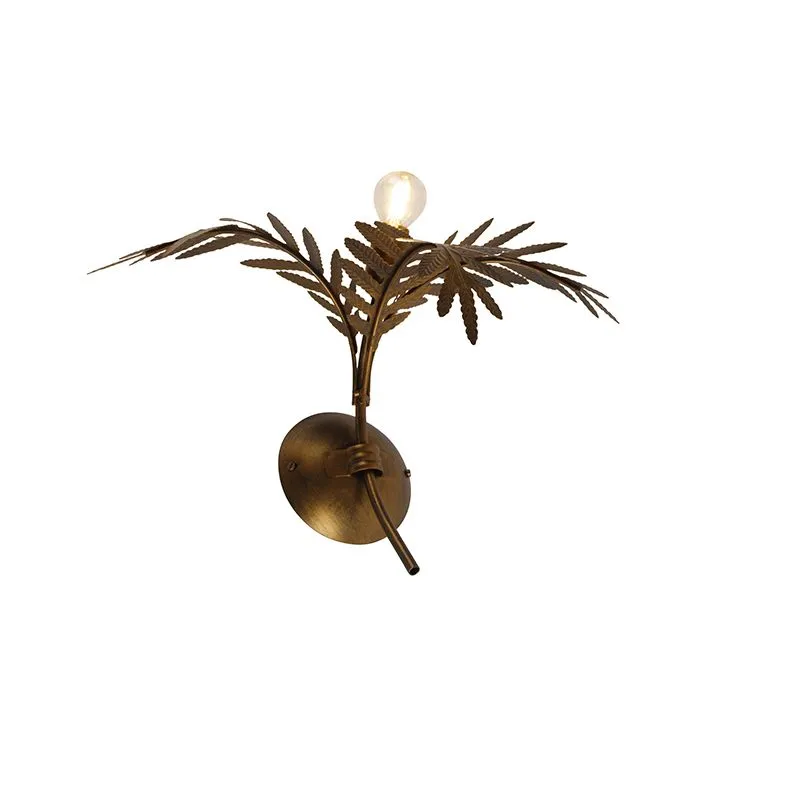 Lampada da parete vintage oro 30 cm - Botanica
