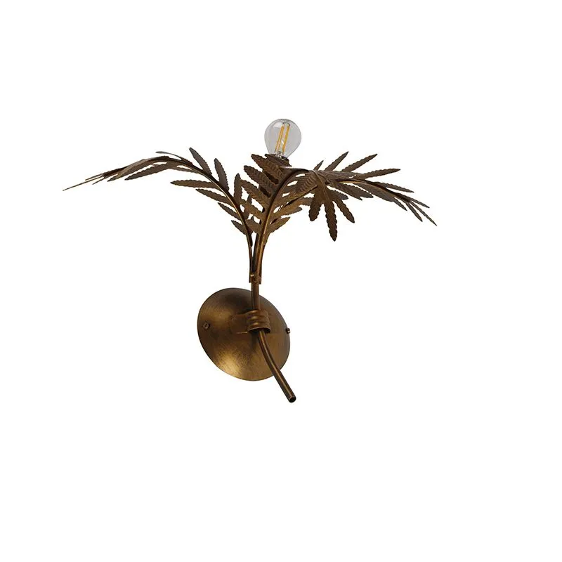 Lampada da parete vintage oro 30 cm - Botanica