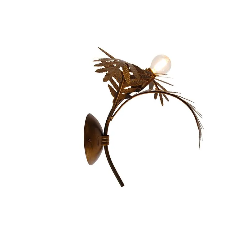 Lampada da parete vintage oro 30 cm - Botanica
