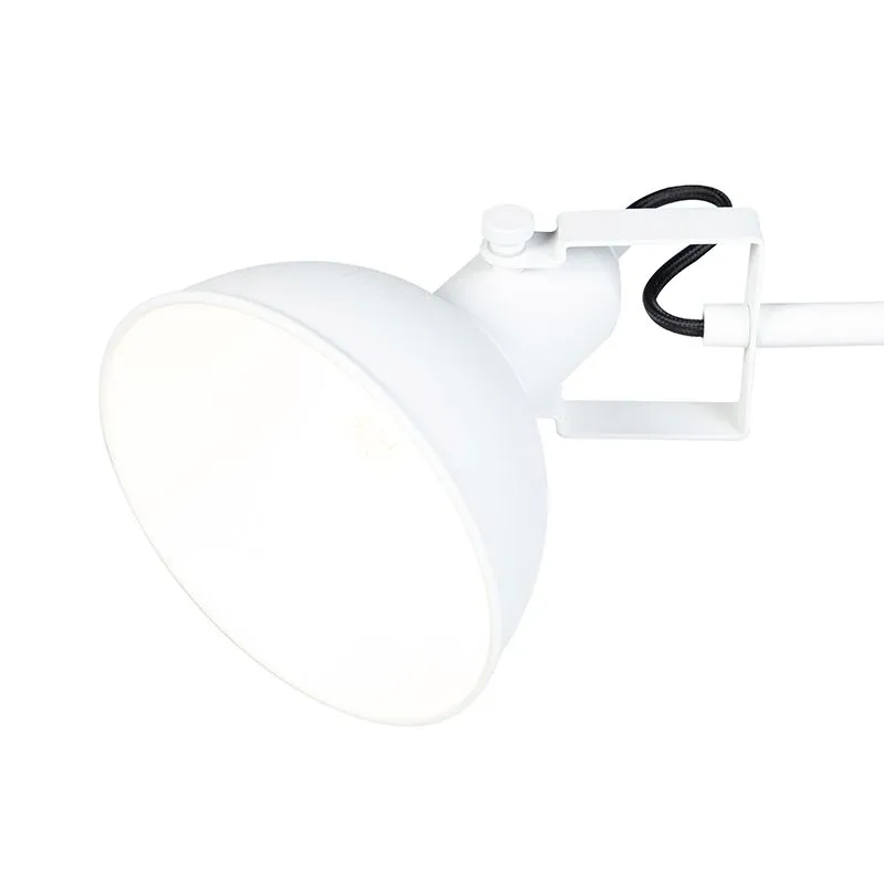 Lampada da terra industriale bianca a 3 luci - Tommy
