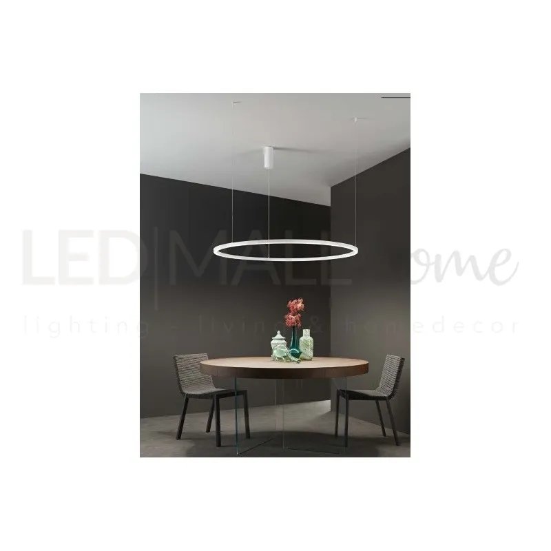 Lampadario a sospensione Oro 30W 4500Lm cct 60X60X150Cm