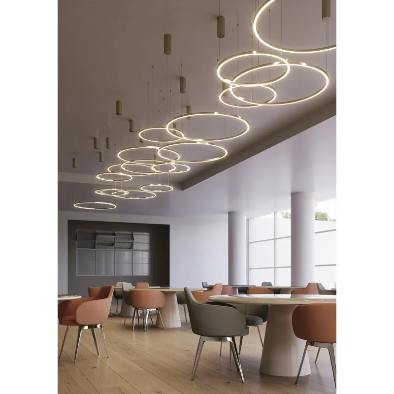 Lampadario a sospensione Oro 40W 6000Lm cct 80X80X150Cm