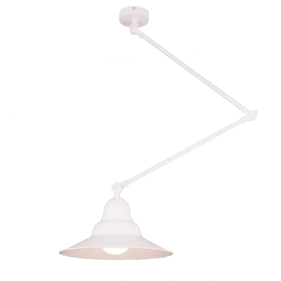 Lampadario classico LAM GD Service VIENNA 0165 1TG E27 LED acciaio alluminio lampada soffitto orientabile
