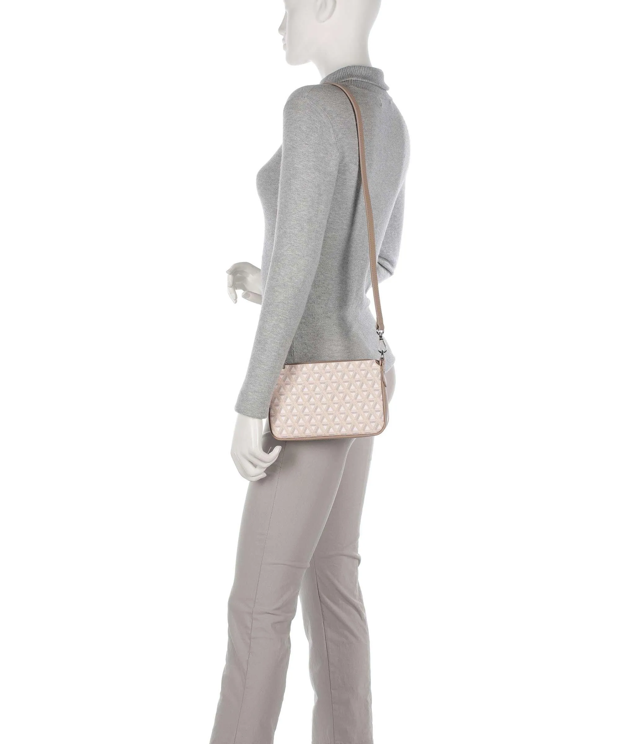  Lancaster Ikon Borsa a tracolla pelle sintetica beige  