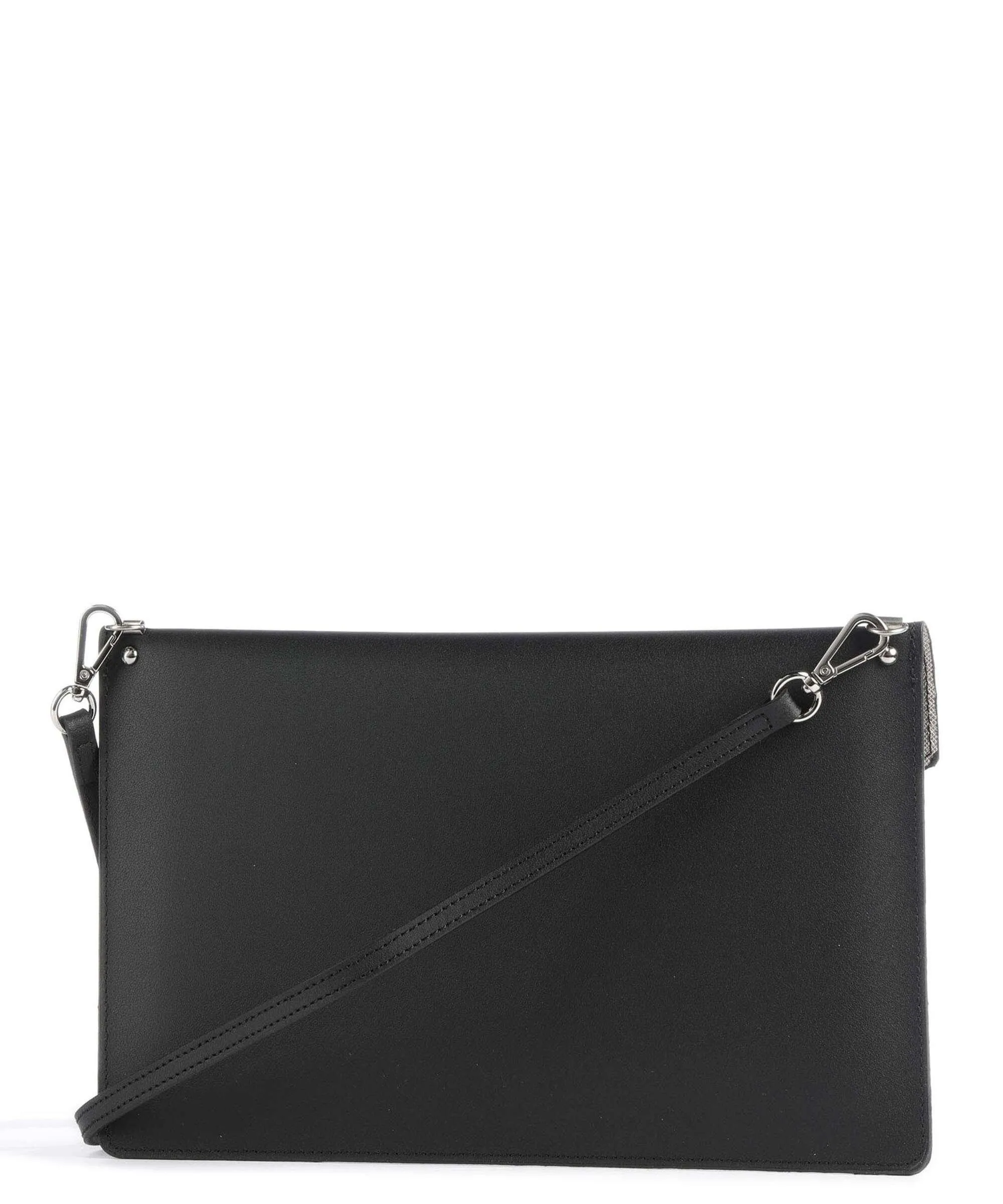  Lancaster Pur & Element City Borsa a tracolla pelle di vacchetta finemente grana nero  
