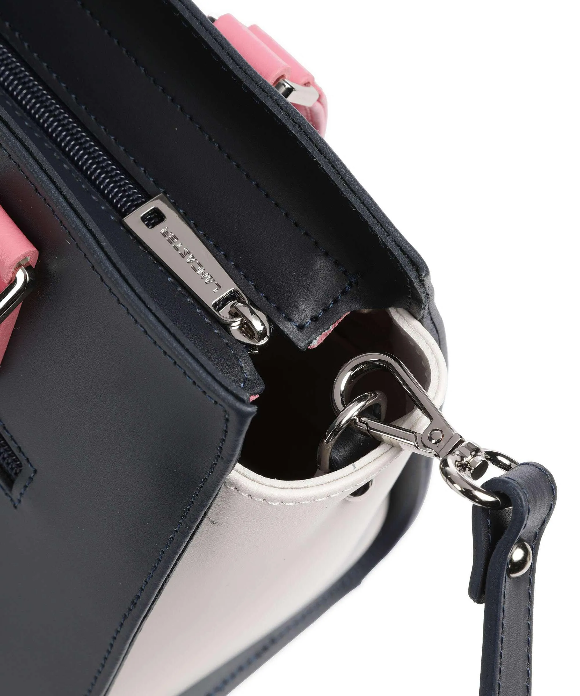  Lancaster Smooth Borsa a mano pelle di vacchetta liscia navy  