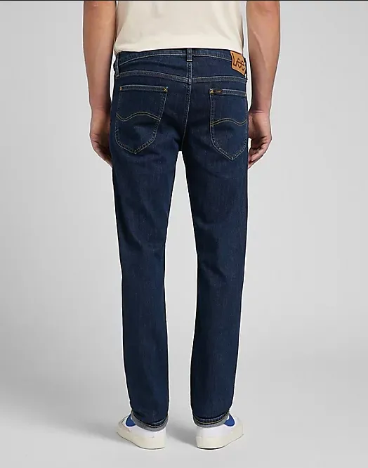 Lee Pantalone Jeans Uomo Daren Zip Fly Low Stretch L707PXXD deep dark stone