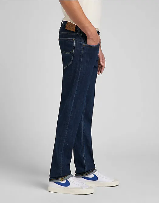 Lee Pantalone Jeans Uomo Daren Zip Fly Low Stretch L707PXXD deep dark stone
