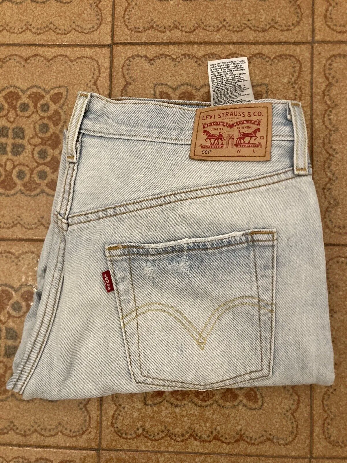 Levi's 501 Vintage Jeans Levis Taglia W25-28-29-30-32-33-34-36-38-40