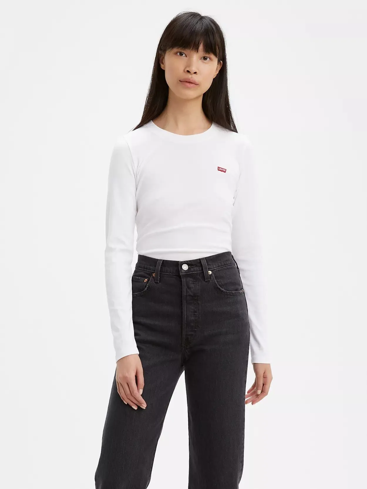 LEVIS T-SHIRT MANICA LUNGA WHITE