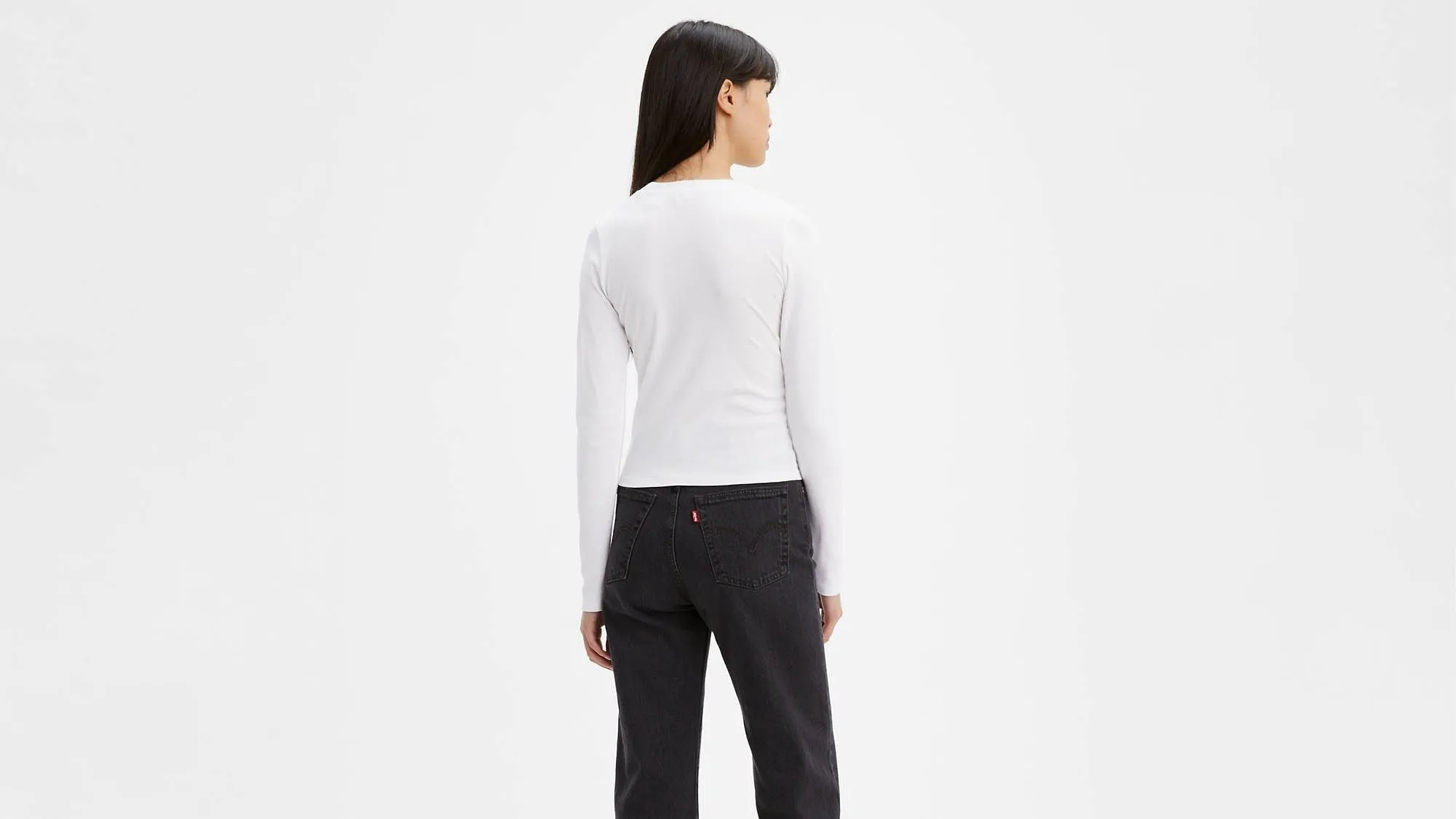 LEVIS T-SHIRT MANICA LUNGA WHITE