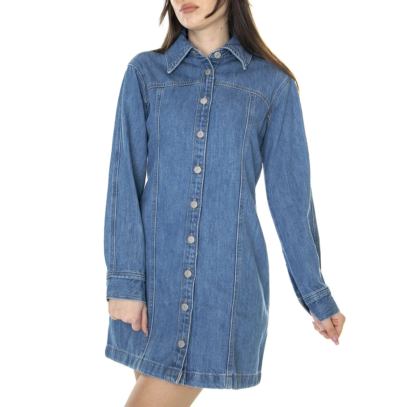 Levis W' Shay Denim Dress - Abito Denim Jeans Donna Blu    