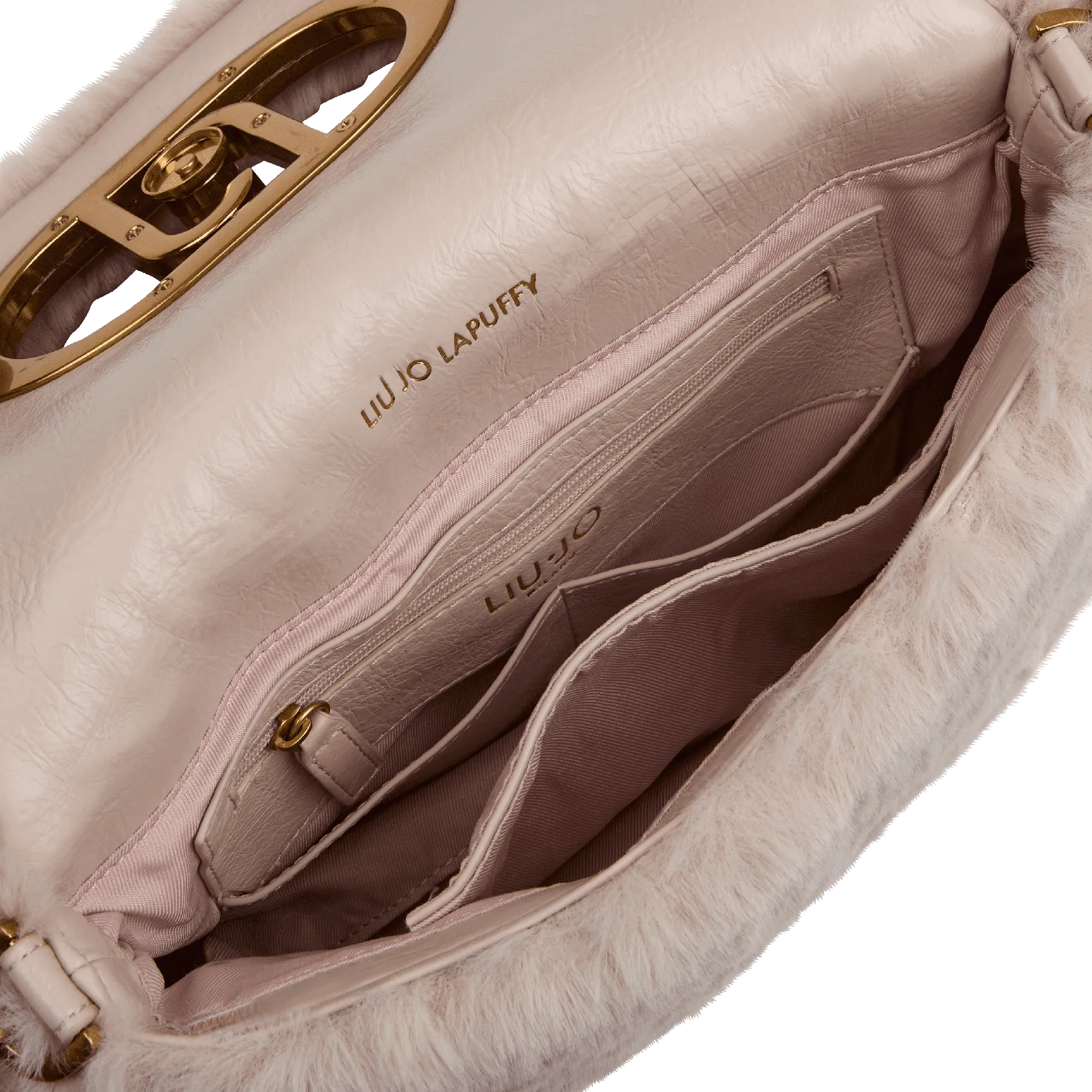  LIU JO   Borsa a tracolla in pelliccia sintetica | Beige