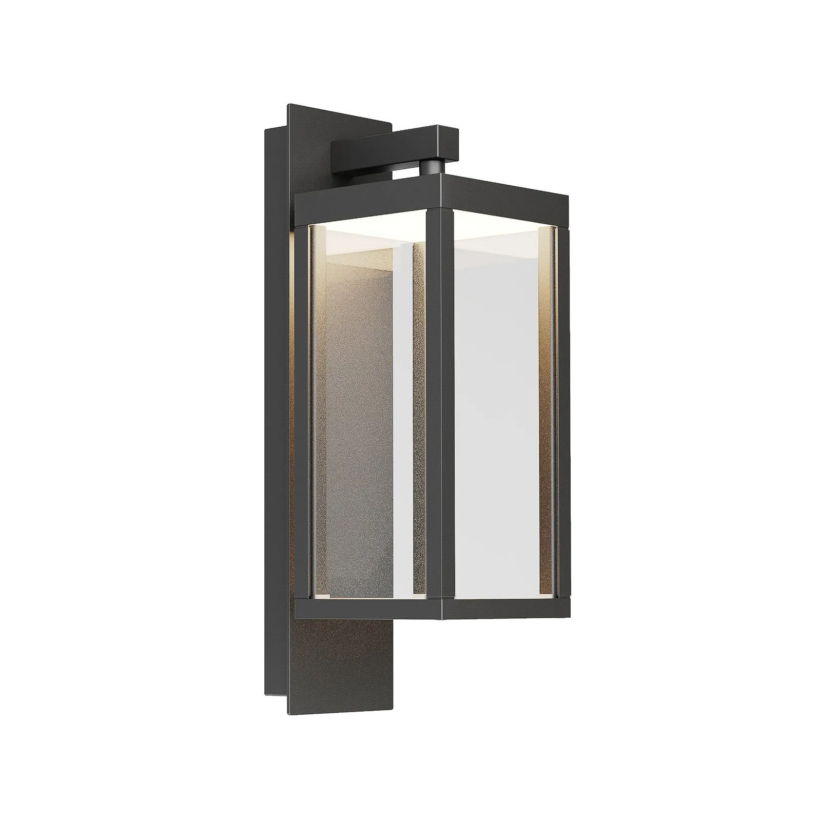 Lucande Applique da esterni LED Ferdinand, set di 2, grigio, 38 cm