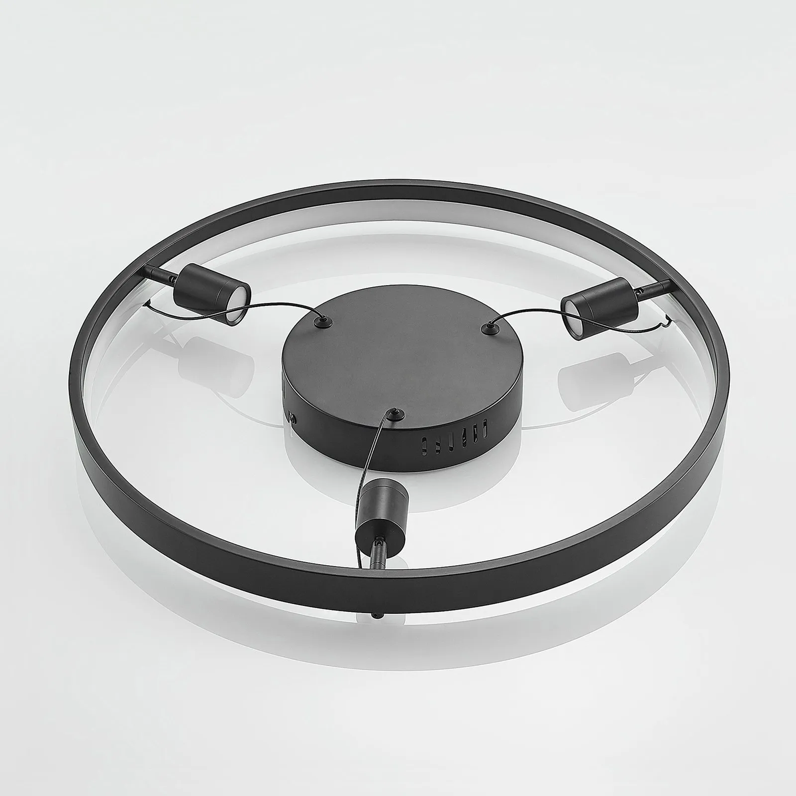 Lucande Paliva LED a sospensione, 48 cm, nero
