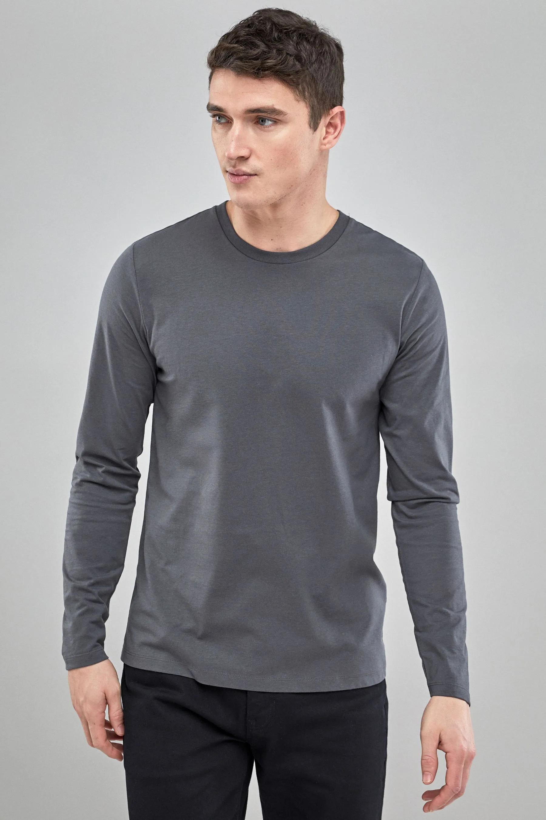Maglia girocollo a maniche lunghe