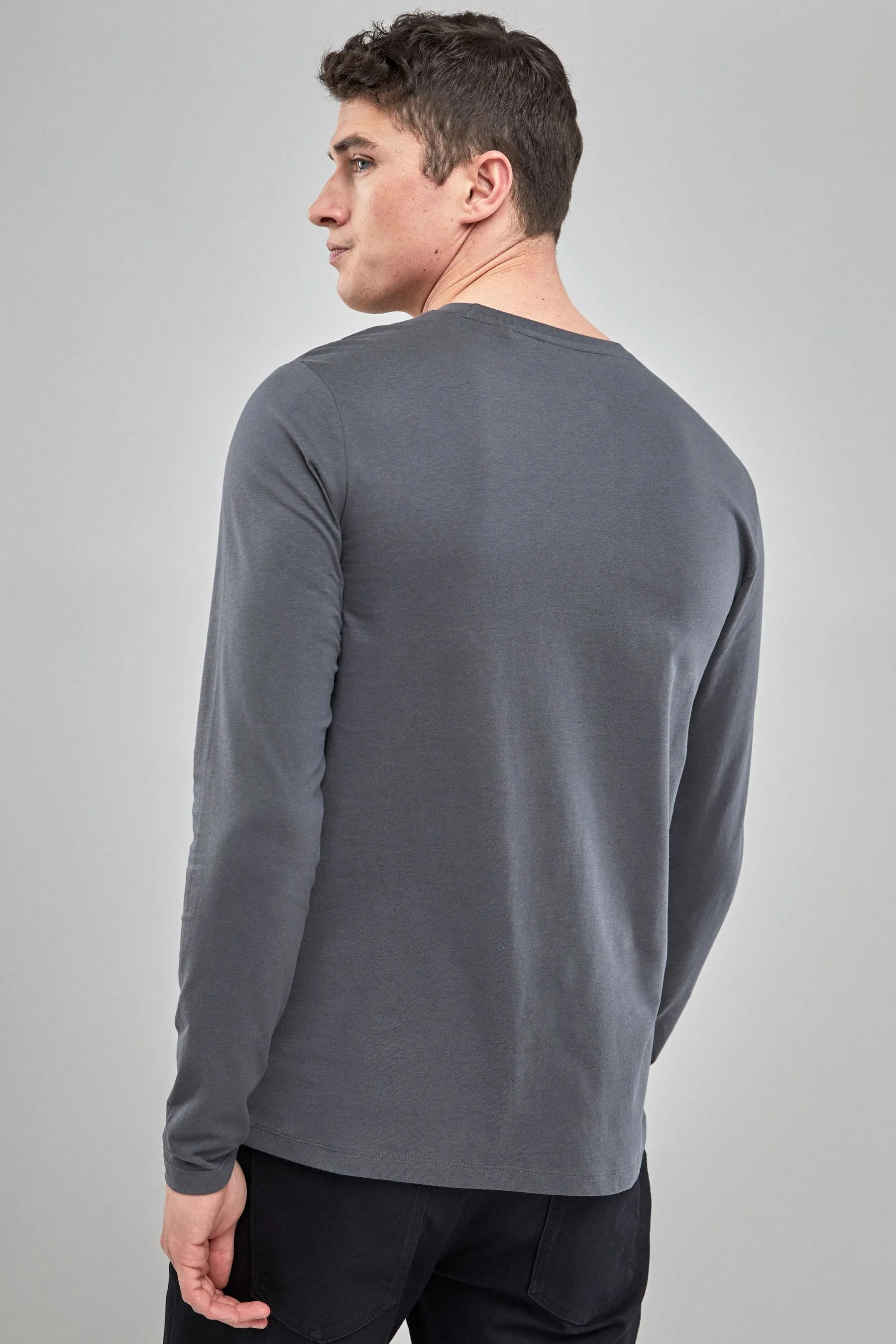 Maglia girocollo a maniche lunghe