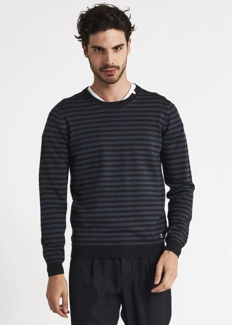 Maglia girocollo a righe