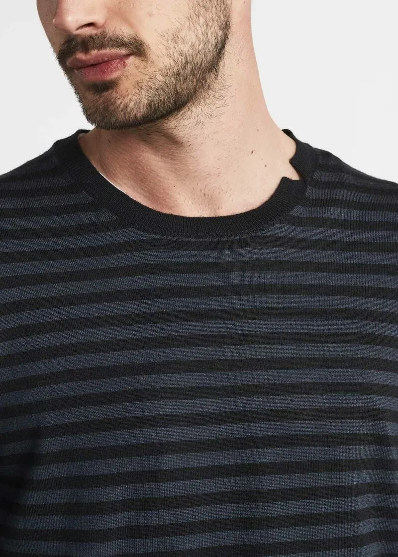 Maglia girocollo a righe