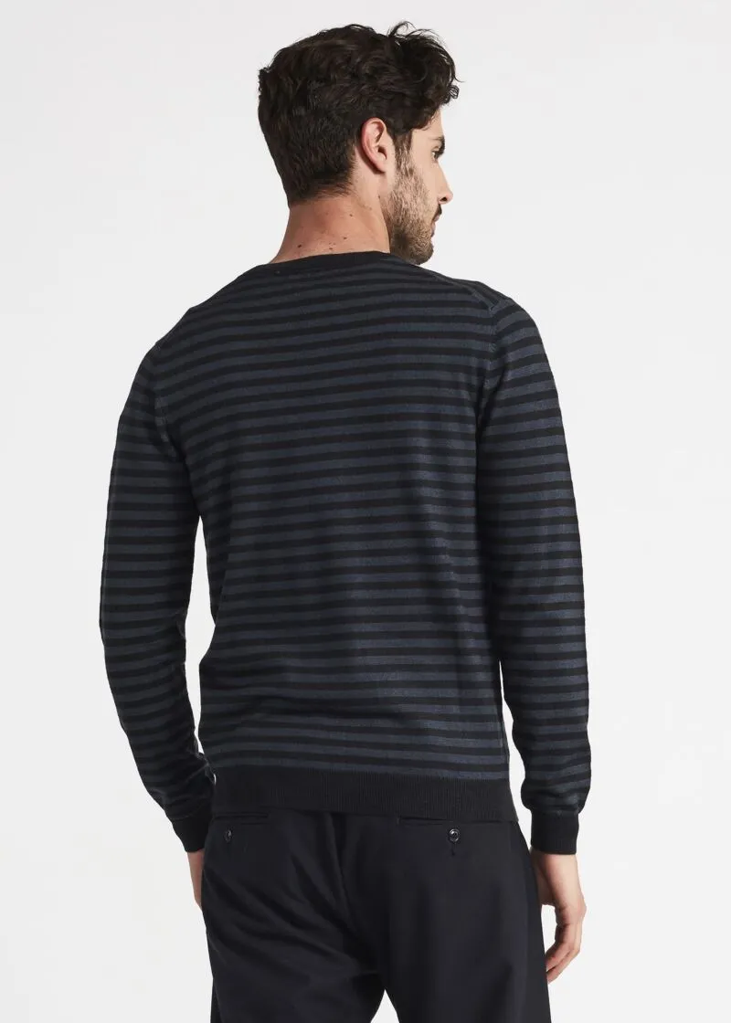 Maglia girocollo a righe