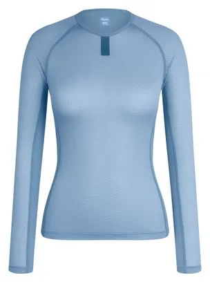 Maglia leggera a manica lunga blu da donna Rapha
