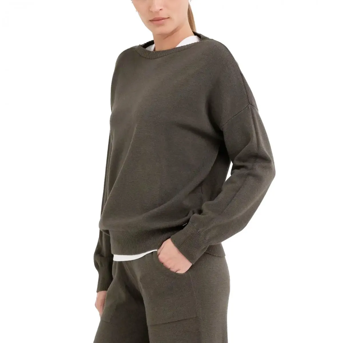 Maglia Oversize Army Green