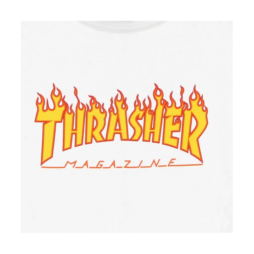 MAGLIETTA BAMBINO FLAME TEE WHITE/YELLOW