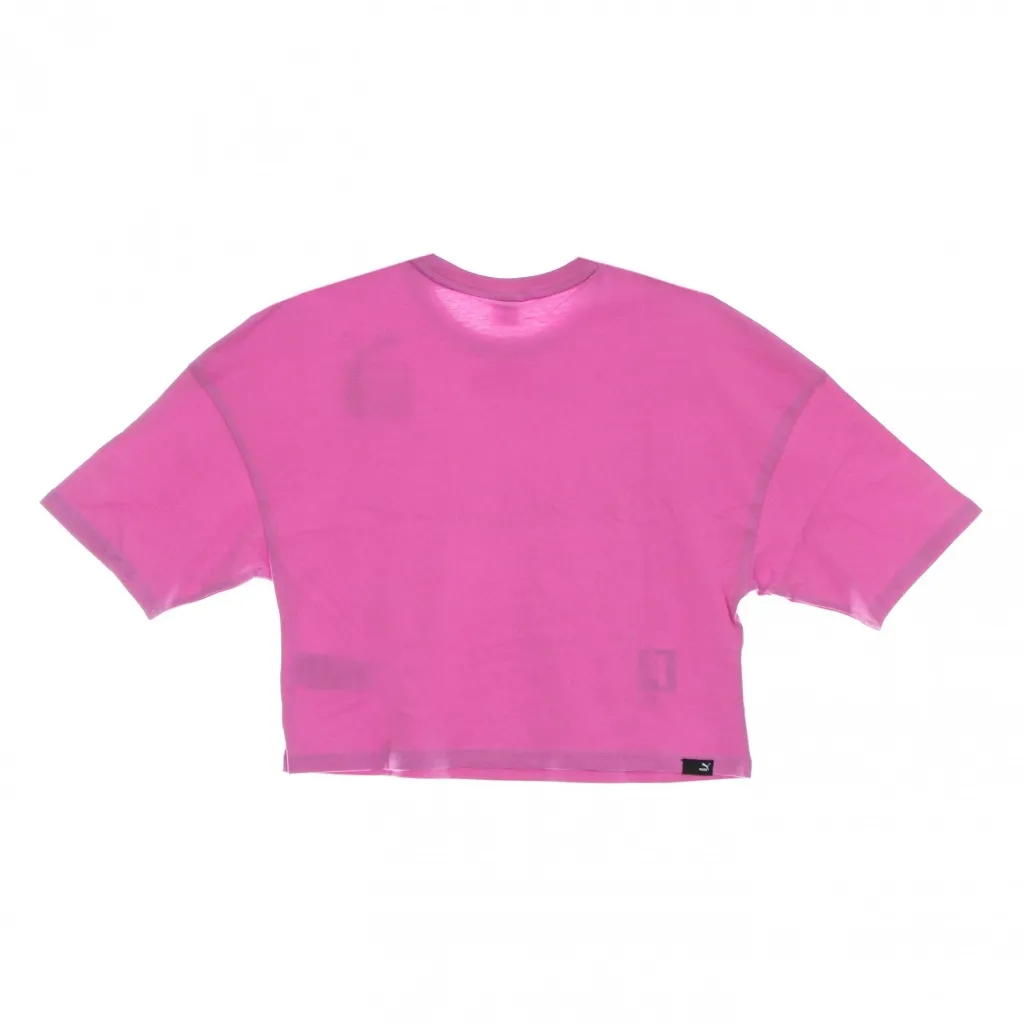 maglietta corta donna brand love oversized tee MAUVE