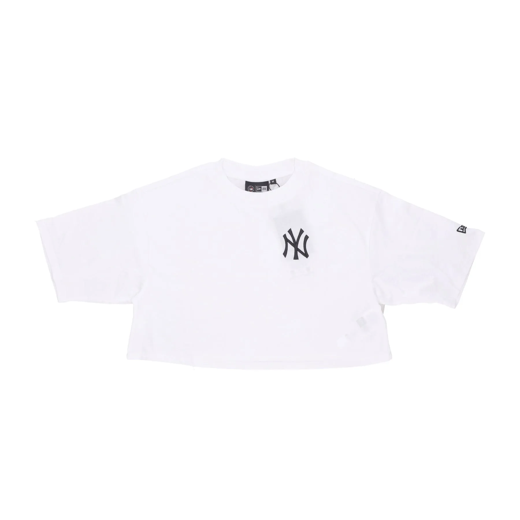 Maglietta Corta Donna Mlb Lifestyle Crop Tee Neyyan White/black