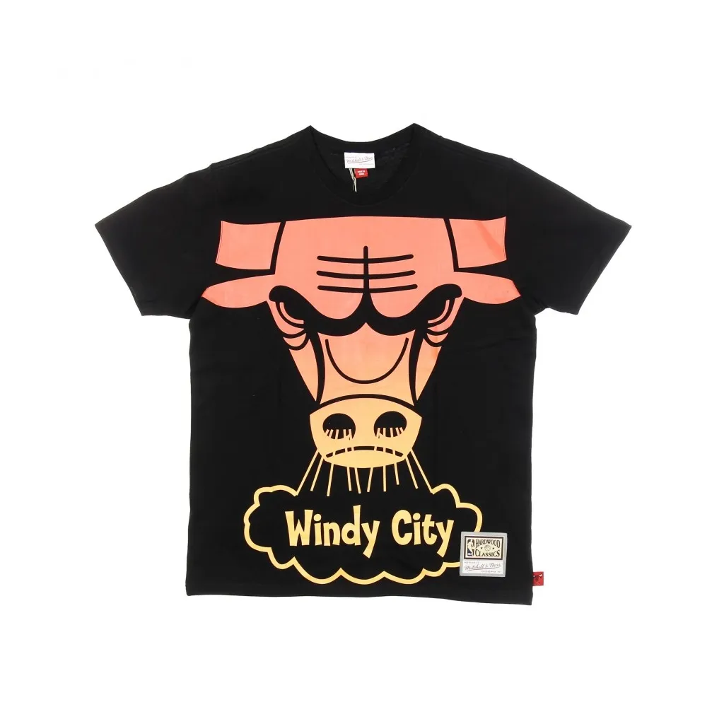 MAGLIETTA NBA FLAMES TEE HARDWOOD CLASSICS CHIBUL BLACK