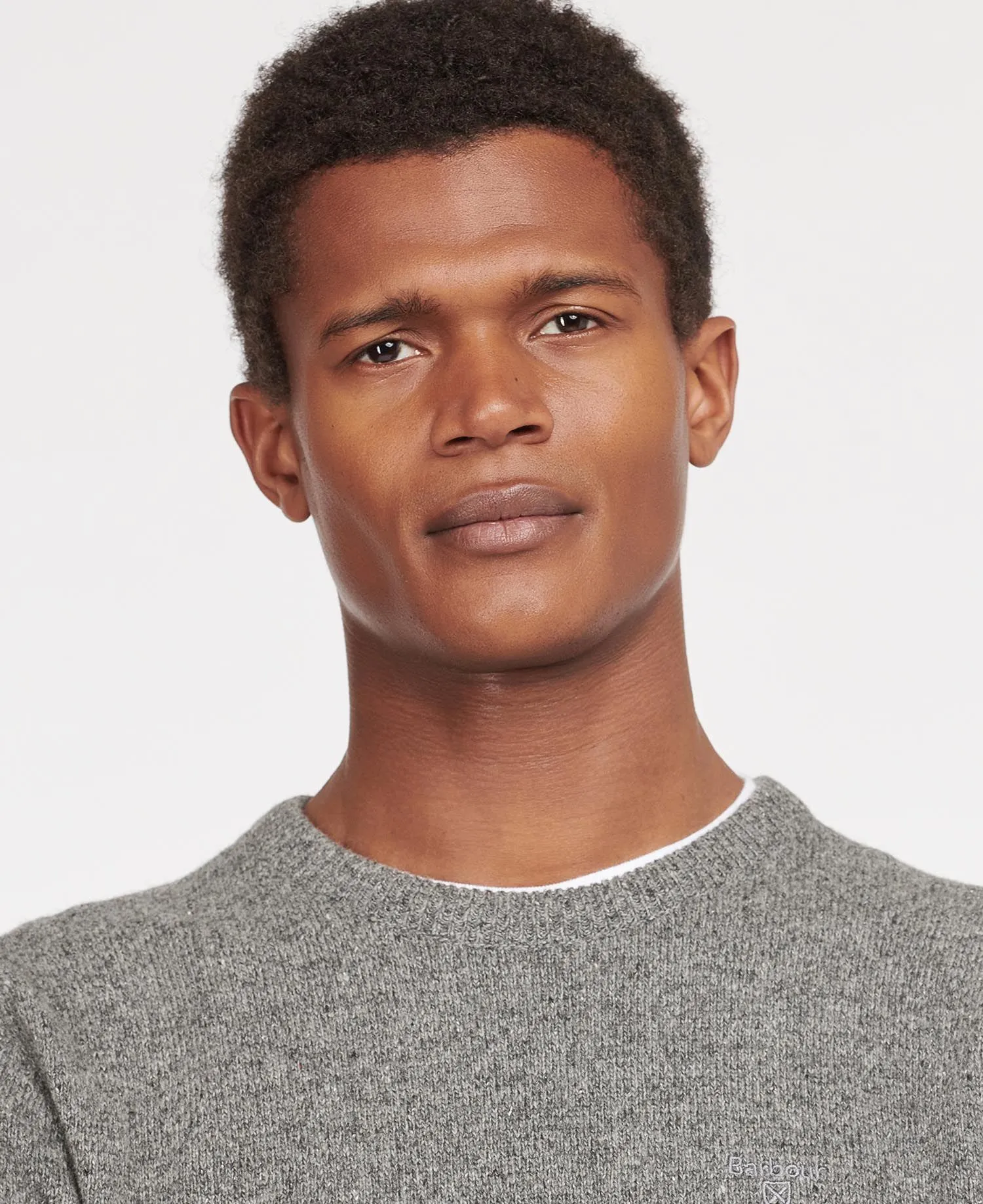 Maglione girocollo Barbour Tisbury Grigio chiaro