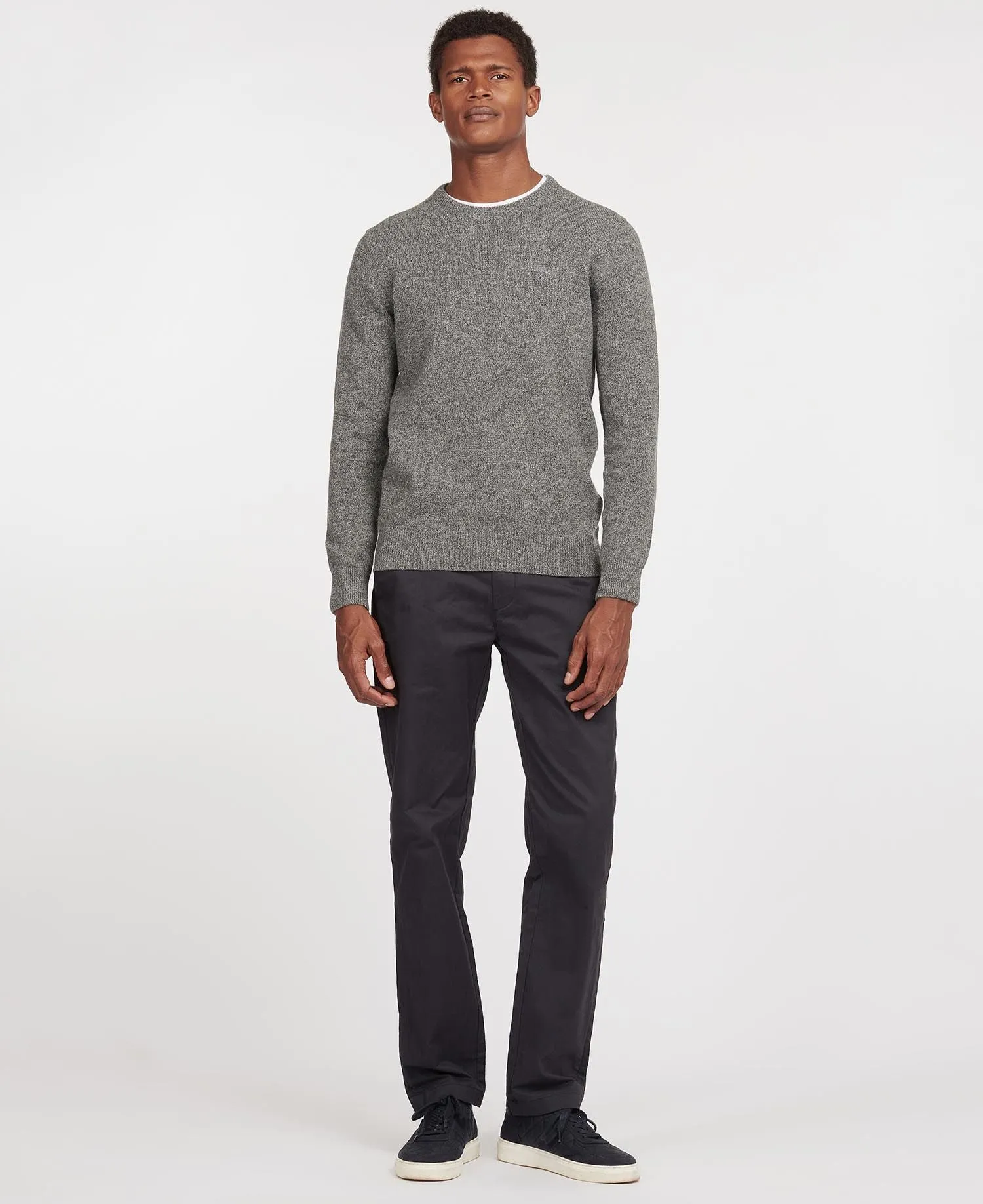 Maglione girocollo Barbour Tisbury Grigio chiaro