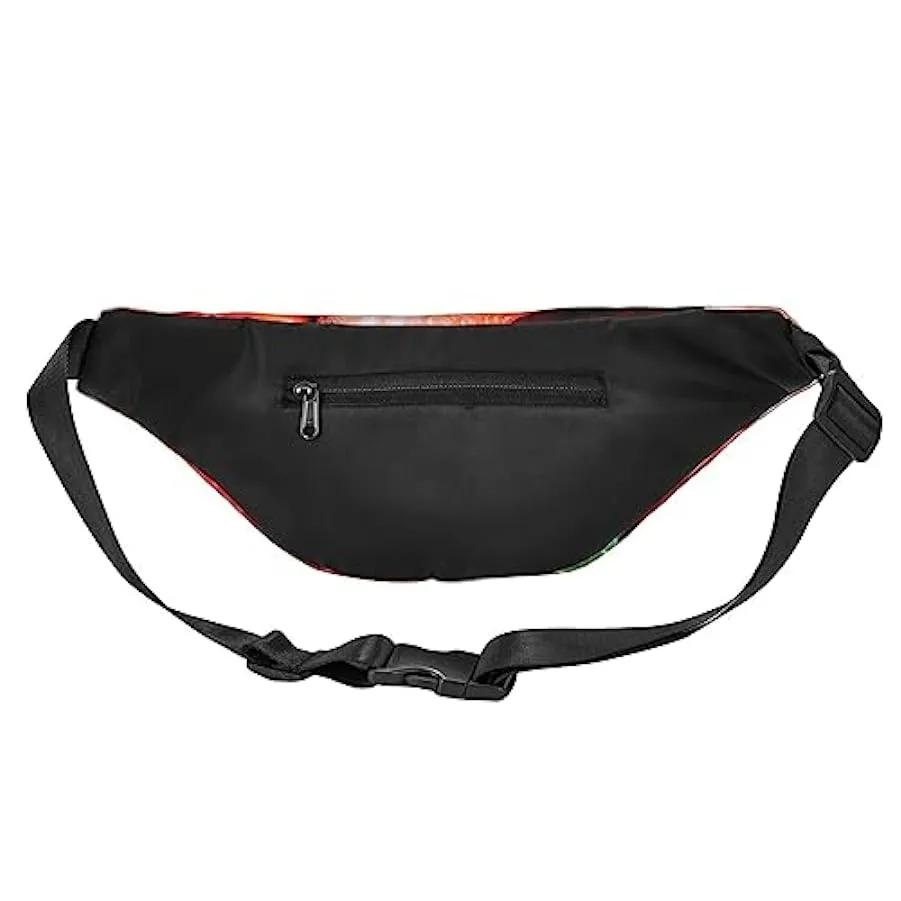 Marsupio con stampa fragola per uomo e donna, borsa a tracolla per viaggi, Nero , Taglia unica 169334802