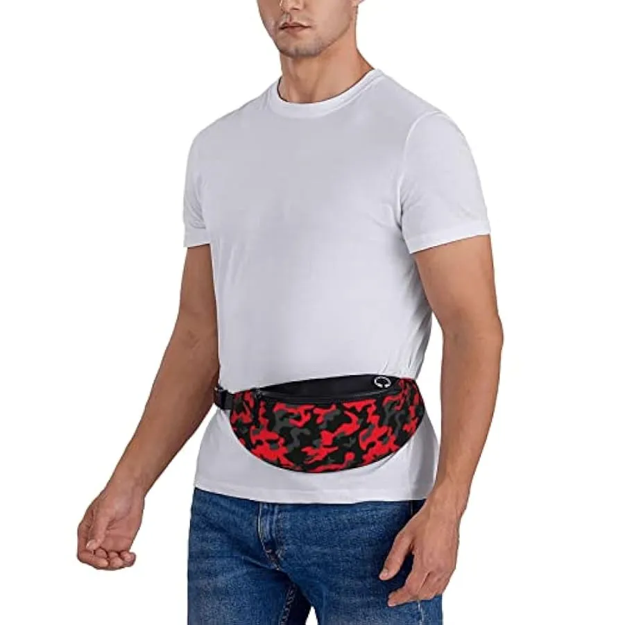 Marsupio da escursionismo Camouflage Red Camo Crossbody Marsupio Marsupio leggero 151768401