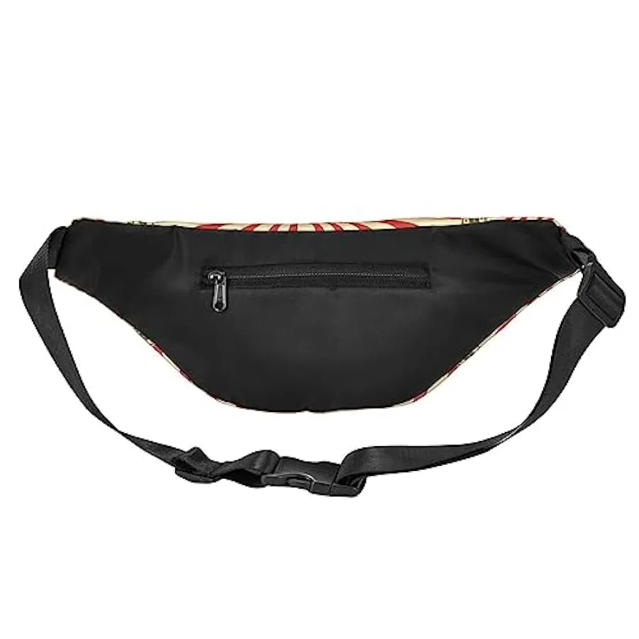 Marsupio vintage con sfondo circo regolabile, marsupio casual, borsa a tracolla per sport, viaggi e feste, Come nella foto, Tagl