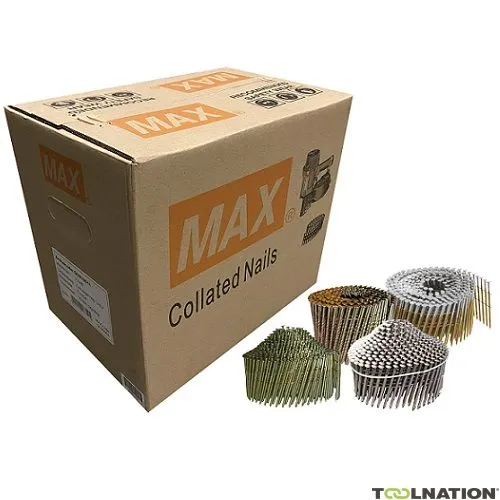Max GCN10007 Chiodo a spirale Anello con testa sferica in acciaio inox - 2,1x35 mm