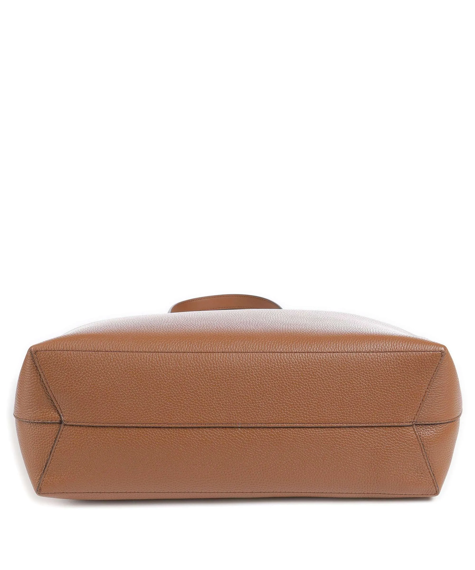  Michael Kors Eliza Borsa shopper pelle di vacchetta grana marrone  