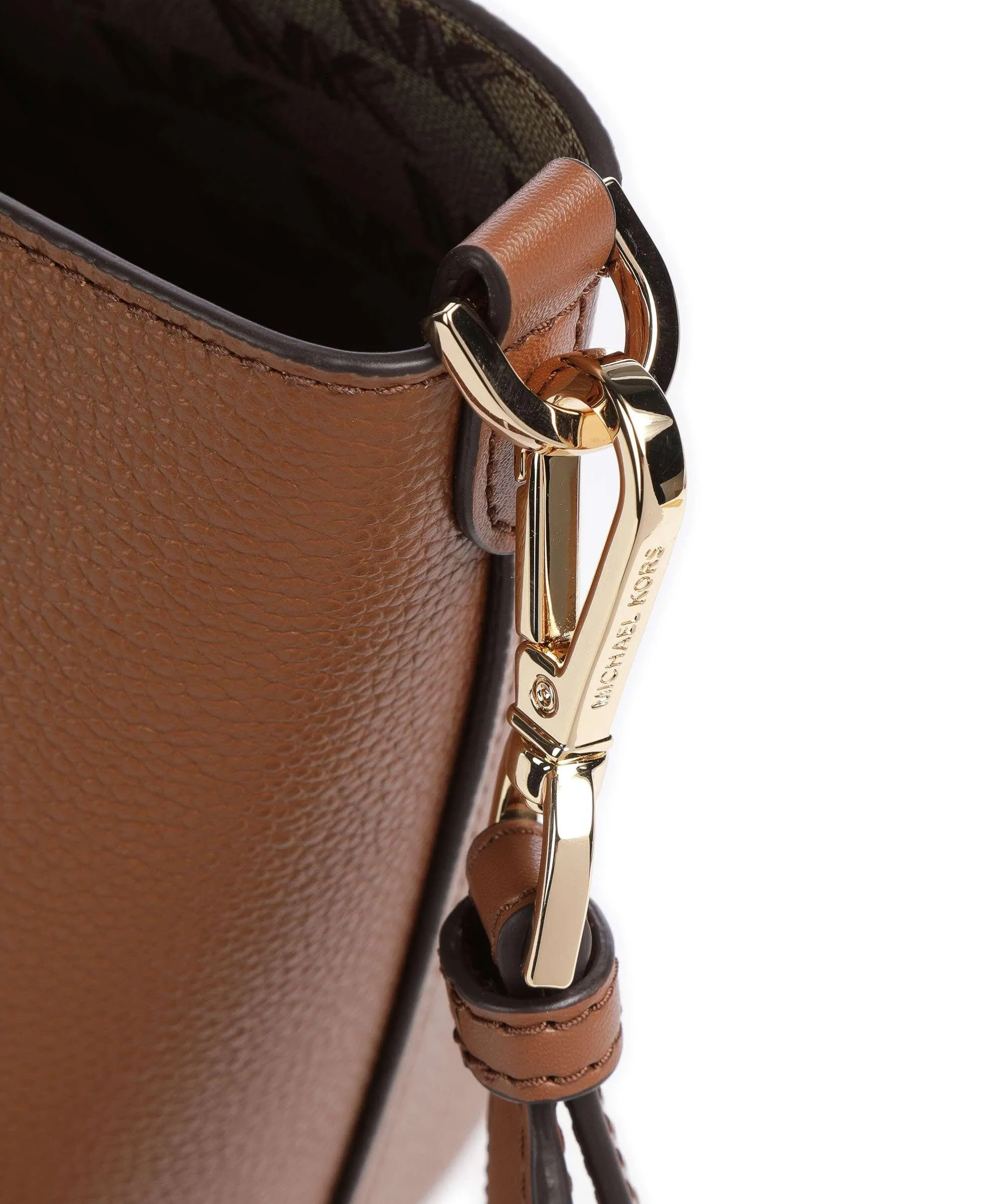  Michael Kors Hadleigh Borsa a mano pelle di vacchetta grana marrone  