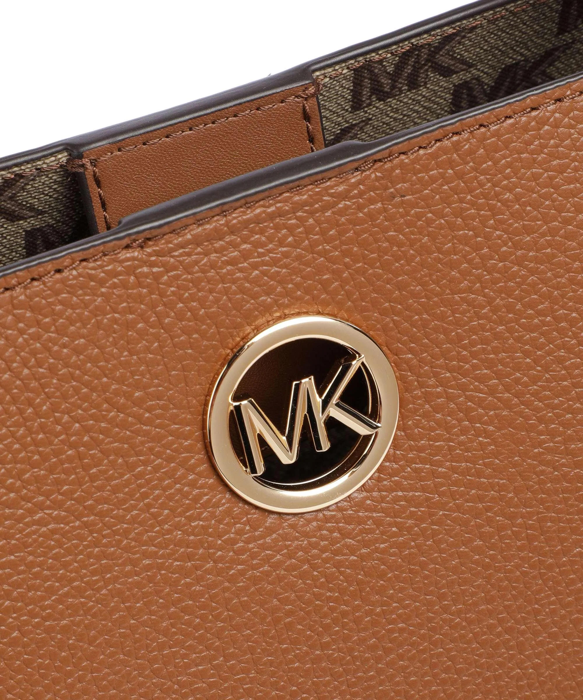  Michael Kors Hadleigh Borsa shopper pelle di vacchetta grana marrone  