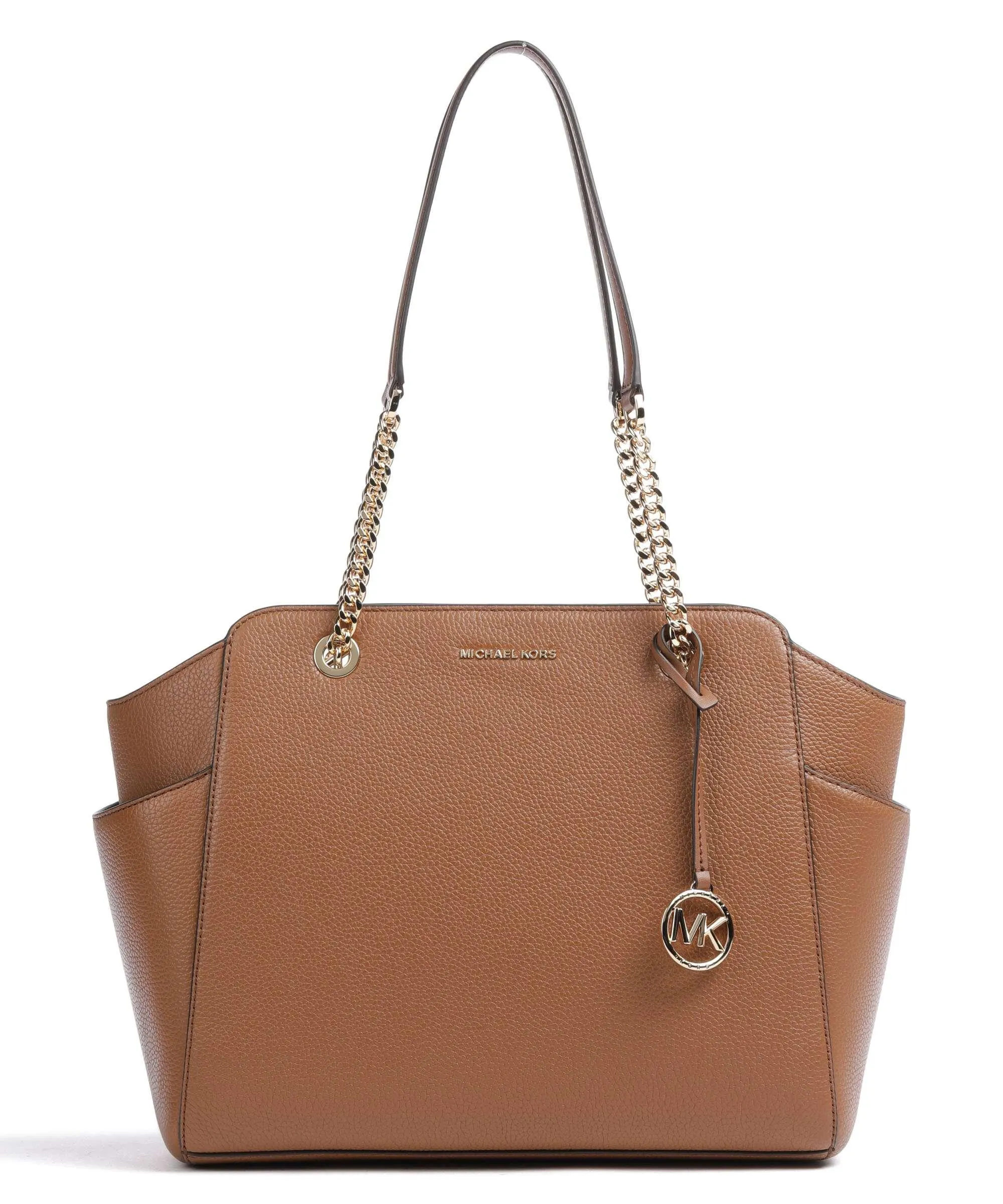  Michael Kors Jacquelyn Borsa shopper pelle di vacchetta grana marrone  
