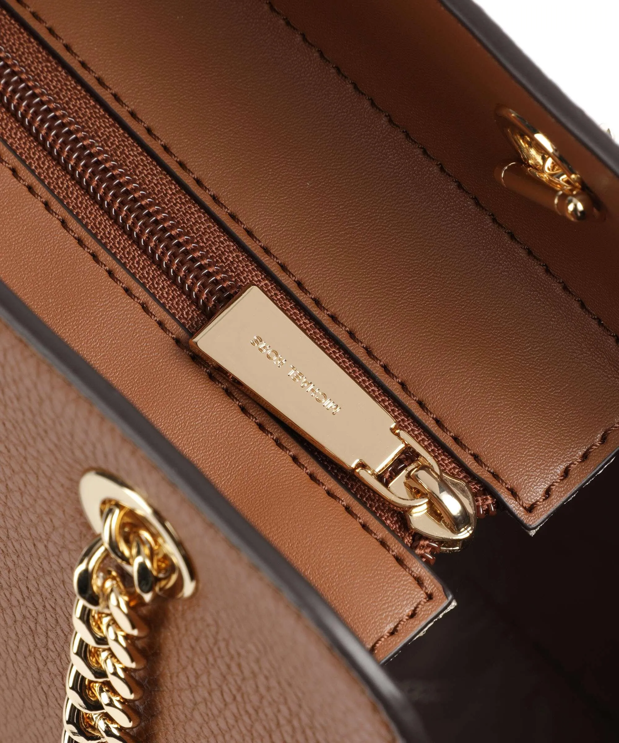  Michael Kors Jacquelyn Borsa shopper pelle di vacchetta grana marrone  