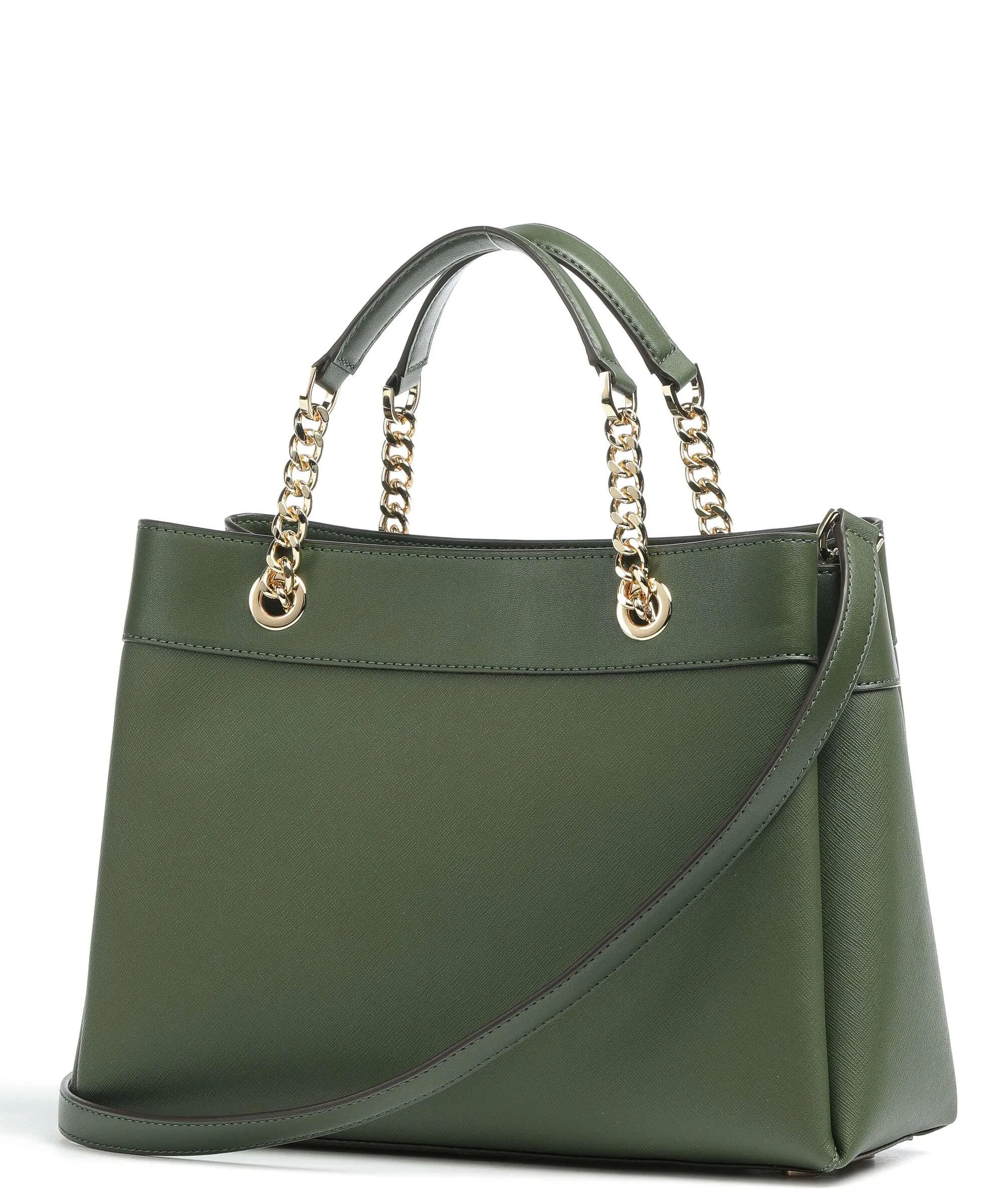  Michael Kors Lori Borsa a mano pelle sintetica verde scuro  
